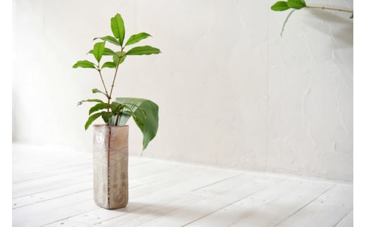 Hiwairoフラワーベース 赤 花器 花瓶 高さ21cm×9cm×6cm〈花器 花瓶 工芸品 雑貨 日用品 シンプル 上品 透明度 光彩 おしゃれ ガラス〉 