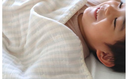 【eclat bebe】泉州南部織 4重ガーゼマルチケット（PiGy/Sサイズ） ＜スピード発送＞ G1901