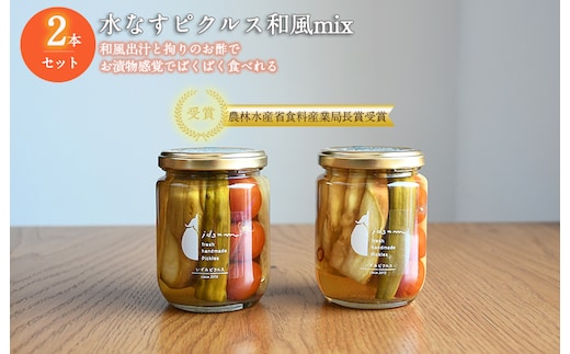 【圧倒的企業努力】水なすピクルス和風MIX 2本セット NSW 005A716