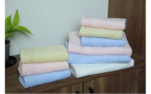 こだわりのオーガニックタオル（バス3枚＆フェイス6枚） 010B009