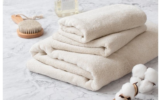 ハレバスタオル1枚フェイスタオル2枚（モカ） G2032