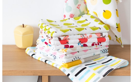 ガーゼタッチフェイスタオルおまかせ7枚 G2033