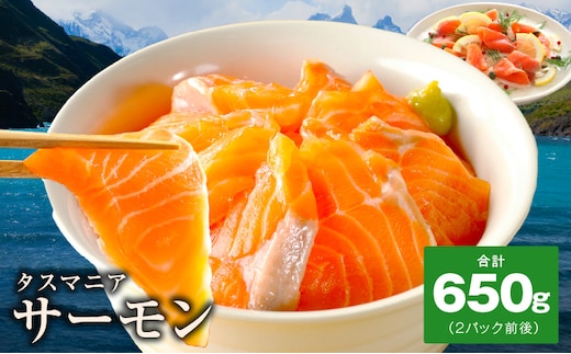 タスマニアサーモン ポーション 650g 【アトランティクサーモン 真空パック 小分け ブロック 訳あり サイズ不揃い 上質 刺身 海鮮丼 サラダ 冷凍 物価高応援】 kgp0005