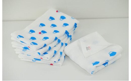 抗ウイルスガーゼフェイスタオル6枚セット G2077