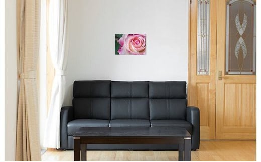 レザーフォトパネル 45cm×30cm【写真パネル オーダー 合成皮革製 手作業 インテリア】 015B022