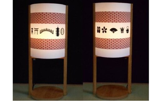 着物生地で作ったおしゃれな行灯（あんどん） 日本の文化 030D060