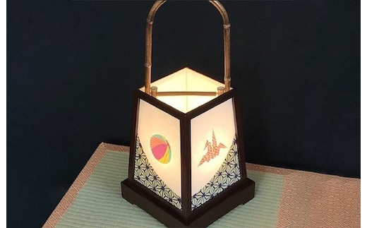 着物生地で作ったおしゃれな行灯（あんどん） なごみ 030D097