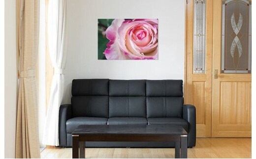 レザーフォトパネル 90cm×60cm【写真パネル オーダー 合成皮革製 手作業 インテリア】 099H014