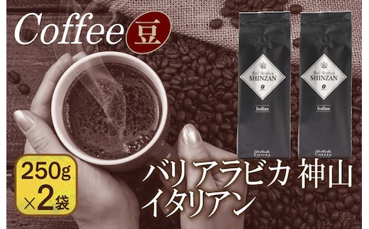 バリアラビカ神山イタリアン 250g×2袋／豆 099H1852