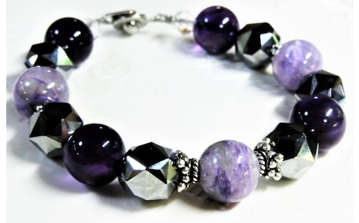 天然石ブレスレット「シャドームーン」 099H2183