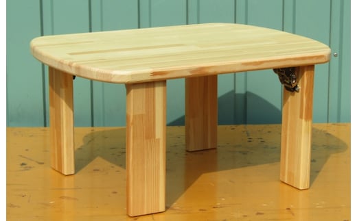 手作り木製 四角ちゃぶ台 脚折れ金具仕様 099H2209