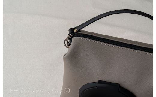 tontoオリジナルおむつポーチ（トープ×ブラック） 099H2433