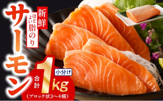 【高評価】サーモン 1kg ポーション【訳あり サイズ不揃い 刺身 海鮮丼 さーもん サラダ カルパッチョ 鮭 さけ シャケ しゃけ 人気 オススメ 小分け 冷凍 家計応援】 010B1719