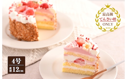 いちごのモンブラン （冷凍ケーキ） 12cm×1台【洋菓子 スイーツ おやつ てんさい糖 冷凍ケーキ】 099H2826