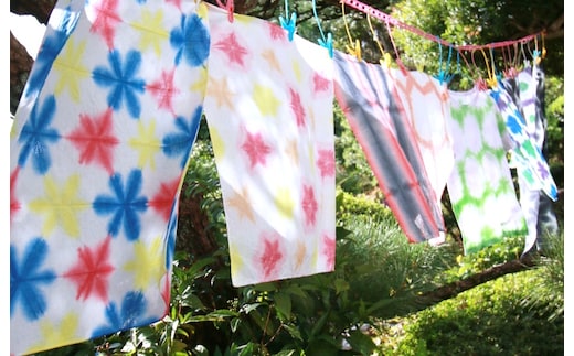 老舗呉服店でハンカチの絞り染め体験（2名様分） 099H2942