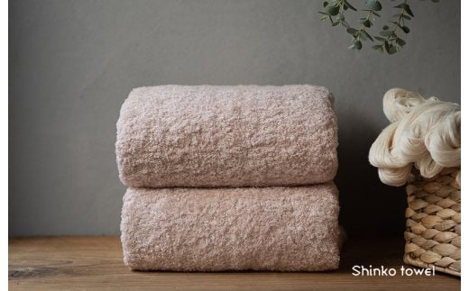 【TVで紹介！】おぅ！え～やん バスタオル（ローズ）2枚【泉州タオル 国産 吸水 普段使い 無地 シンプル 日用品 家族 ファミリー】 G2688