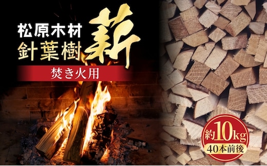 焚き火用 薪 約10kg 40本前後 着火剤付 キャンプ 焚き火 アウトドア 国産 薪ストーブ 099H3588
