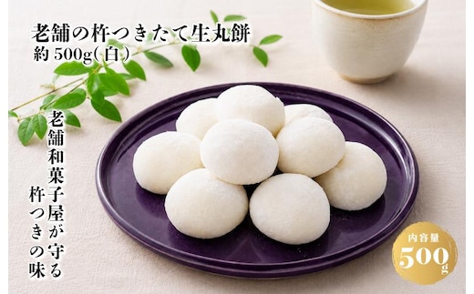 【無添加】老舗職人の杵つき生丸餅（白）約500g 【小分け 50g×10個 解凍するだけで“つきたて”の粘りと香り】 099H4619