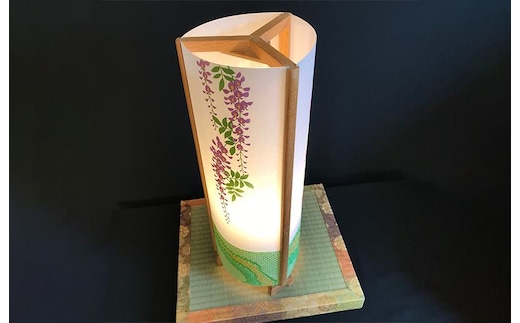 着物生地で作ったおしゃれな行灯（あんどん） 花三様 099H821