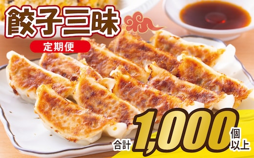 【合計1000個以上】餃子三昧 定期便 88個×12回【自家製 薄皮 手作り ぎょうざ 惣菜 毎月配送】 099Z335