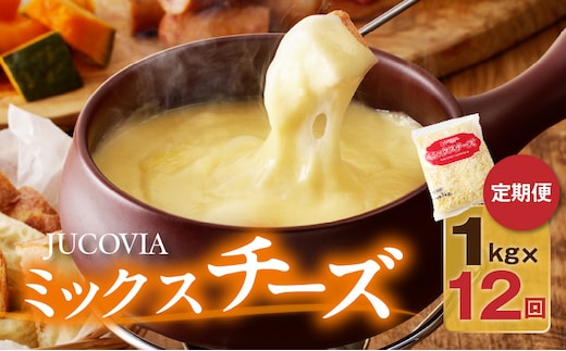 JUCOVIA ミックスチーズ 定期便 1kg×全12回 ムラカワチーズ【毎月配送コース】 099Z338