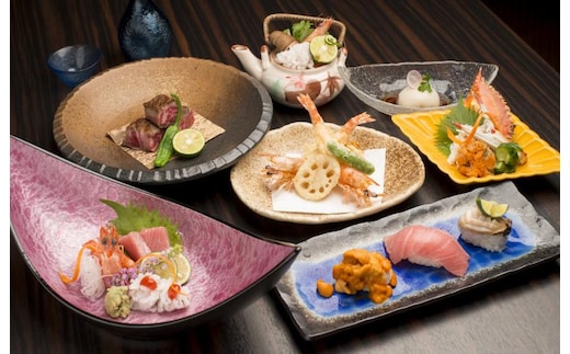 日本料理コースペアチケット 100F001