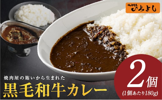 【特別規格】焼肉屋の黒毛和牛カレー 180g×2個【レトルト 惣菜 お試し 本格かれー 簡単調理 防災 備蓄 小分け】 005A687