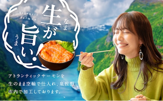 RIO productsScandi アトランティックサーモン2個合計3個セット TVで紹介！】アトランティックサーモン 2kg 刺身用ポーション【小分け