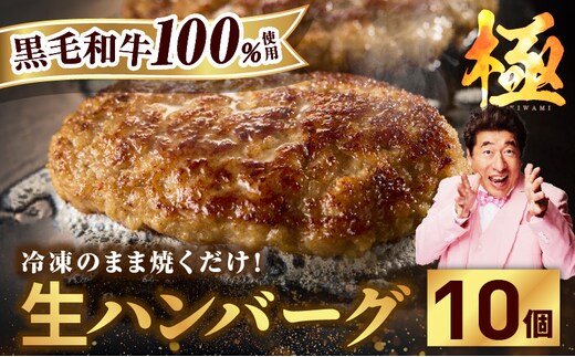 黒毛和牛100％ 極み生ハンバーグ（180g）×10個 G3630