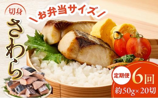 【定期便】さわら 切身 約50g×20切れ 全6回【お弁当サイズ 小分け 漁師 手切り 1kg 泉州 鰆 切り身 弁当 朝食 時短 訳あり サイズ不揃い 規格外 冷凍食品】 G4009