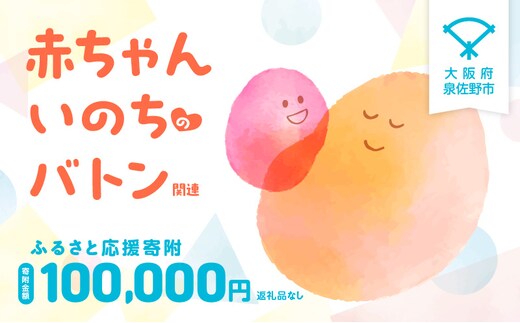 【返礼品なし】赤ちゃんいのちのバトン関連応援寄附（大阪府泉佐野市） LB0005