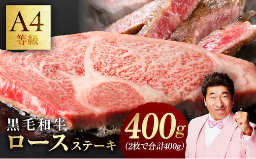 【氷温熟成×極味付け】黒毛和牛A4等級 ロースステーキ400g（2枚で合計400g） mrz0275