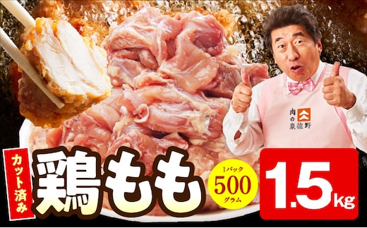 【特別規格】国産 鶏もも肉 切身 1.5kg 【カット済み 氷温熟成×極味付け 小分け 味付き 簡単調理 訳あり サイズ不揃い 鶏肉 とり 圧倒的企業努力】 mrz0352-1