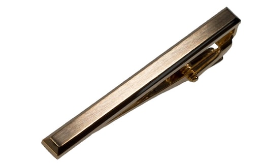 ４面カットネクタイピン ライトゴールド G2831