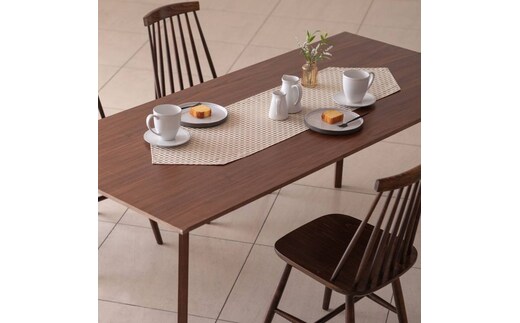 Calm Table runner with tassel／カルム テーブルランナー タッセルつき Sサイズ スノー wsg0031