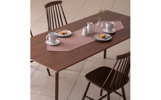 Calm Table runner with tassel／カルム テーブルランナー タッセルつき Sサイズ プラム wsg0033