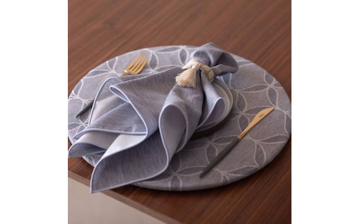 丸形ランチョンマット Azulejo Round Luncheon mat／アズレージョ プレイスマットあり インディゴ wsg0047