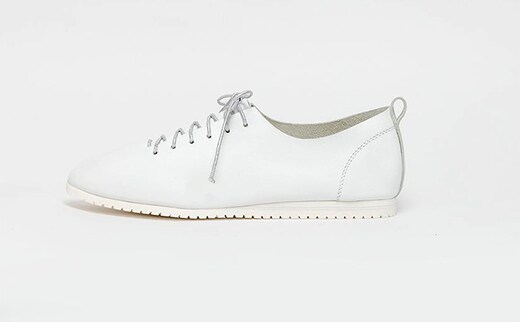 ソフトレザーシューズ ホワイト ファッション 靴 24.0cm