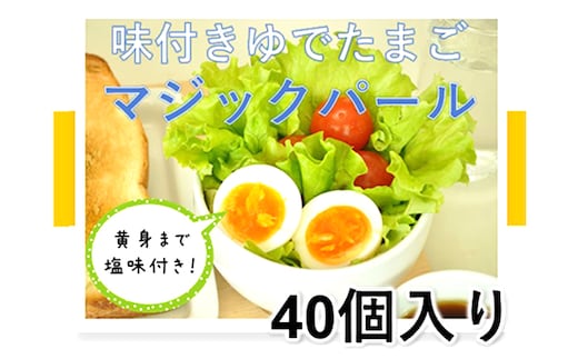 味付ゆでたまご「マジックパール」40個 卵加工品 