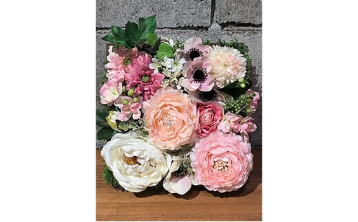 壁取付式ウォールガーデン スクエアフレーム 植物 インテリア 造花 