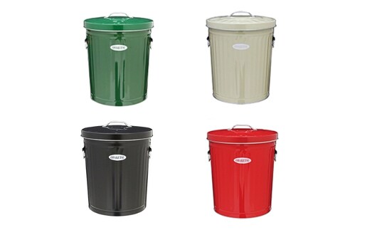 ゴミ箱 オバケツ ダストボックス 33L 渡辺金属工業 バケツ職人が作る トラッシュカン ゴミ入れ インテリア 雑貨 日用 日用品 レトロ ゴミ トタン バケツ 蓋付き 職人 手作り 屋外 室内 国産 おしゃれ オシャレ 兵庫 兵庫県 姫路 姫路市アイボリー