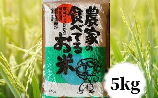 【令和年7度産】農家の食べてるお米 5kg 真空パック ライス ご飯 主食 ストック 日持ち 備蓄品 保存食 兵庫県産 姫路市産 産地直送 