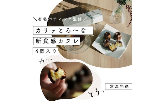 【カリッとろ～な新食感 カヌレ】セトレのカヌレ「プレーン」4個入り SETRE Canele お祝 お礼 内祝に人気の洋菓子ギフト 焼菓子 常温発送 誕生日プレゼント お取り寄せスイーツ お菓子 おやつ ティータイム 