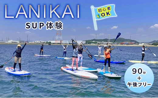 【兵庫 姫路 白浜海水浴場】SUP体験 1日コース（90分レッスン＋午後フリー）初心者OK サップ体験 マリンスポーツ 体験チケット LANIKAI