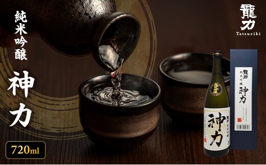日本酒 純米吟醸 龍力 神力 箱入り 720ml 四合瓶 本田商店 地酒 清酒 お酒 ギフト プレゼント お歳暮 家飲み 晩酌 兵庫県 姫路市