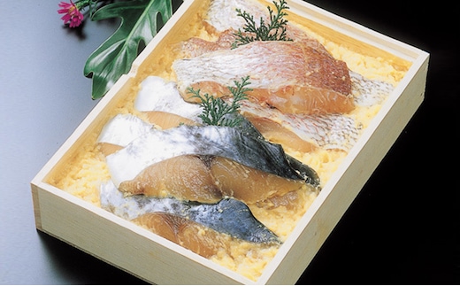 明石産天然鯛・鰆味噌漬け3切れセット 魚貝類 漬魚 