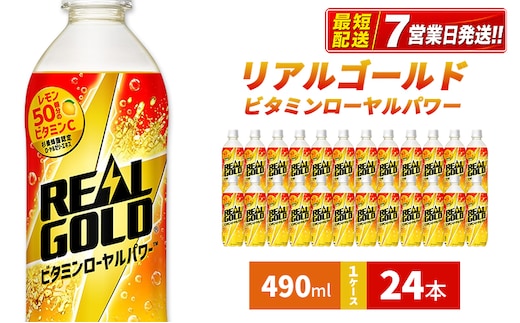 リアルゴールド ビタミンローヤルパワー 490ml 1ケース 24本 セット 詰め合わせ ペットボトル