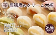 豊穣庵のクリーム大福 20個アソート《 国産 デザート 大福 デザート お土産 銘菓 全国 おみやげ お菓子 菓子 おやつ スイーツ お取り寄せ ご当地 おうち時間 和菓子 和スイーツ 》【2401H05906】