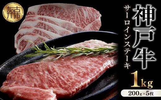 神戸牛サーロインステーキ（200g×5枚）【2412A00105】