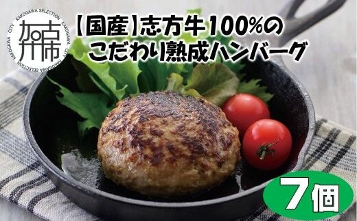 【国産】志方牛100%のこだわり熟成ハンバーグ150g×7個【2401I05942】